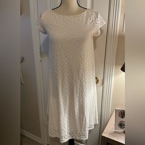 Ingrid & Isabel White Eyelet Maternity Dress Size Small